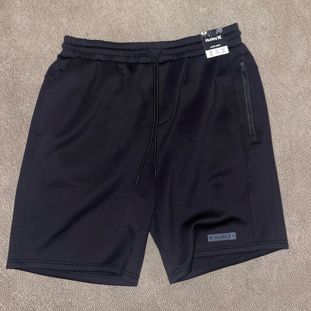 Hurley Men's Black Athletic Shorts